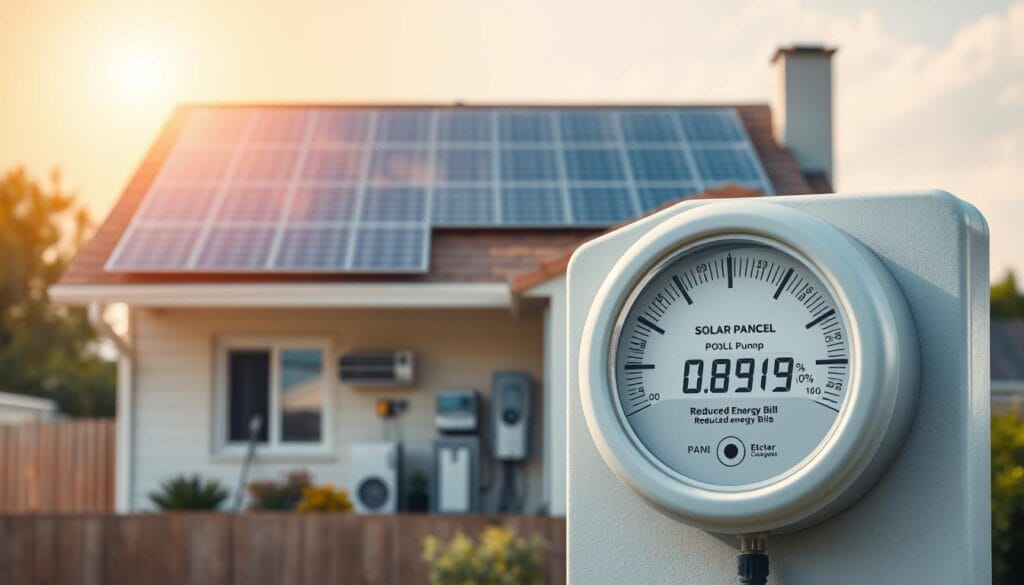 solar power savings illustration