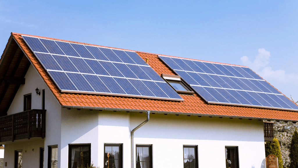 A sleek, modern home with solar panels on the roof, set against a picturesque landscape. In the foreground, a calculator and financial documents are neatly arranged, symbolizing the calculation of the solar payback period and return on investment. The lighting is warm and inviting, with a sense of clarity and focus, conveying the idea of a well-informed financial decision. The composition is balanced, with the solar panels and the financial elements occupying equal visual weight, highlighting the interconnectedness of the technological and financial aspects of the investment. The overall mood is one of confidence and thoughtful consideration, reflecting the importance of this decision for the homeowner.